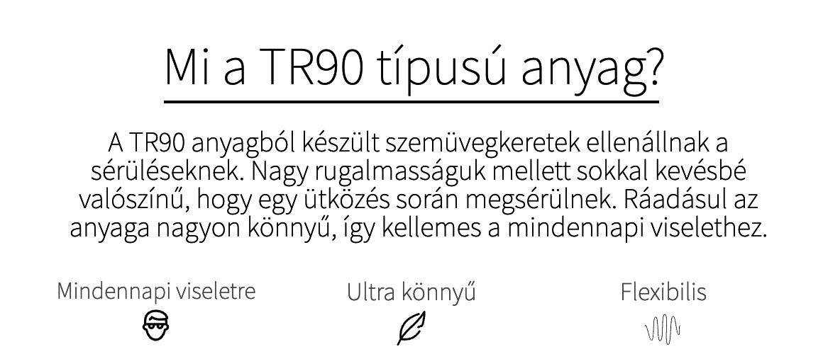 Premiové popisky brýle TR90 HU